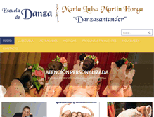 Tablet Screenshot of danzasantander.com